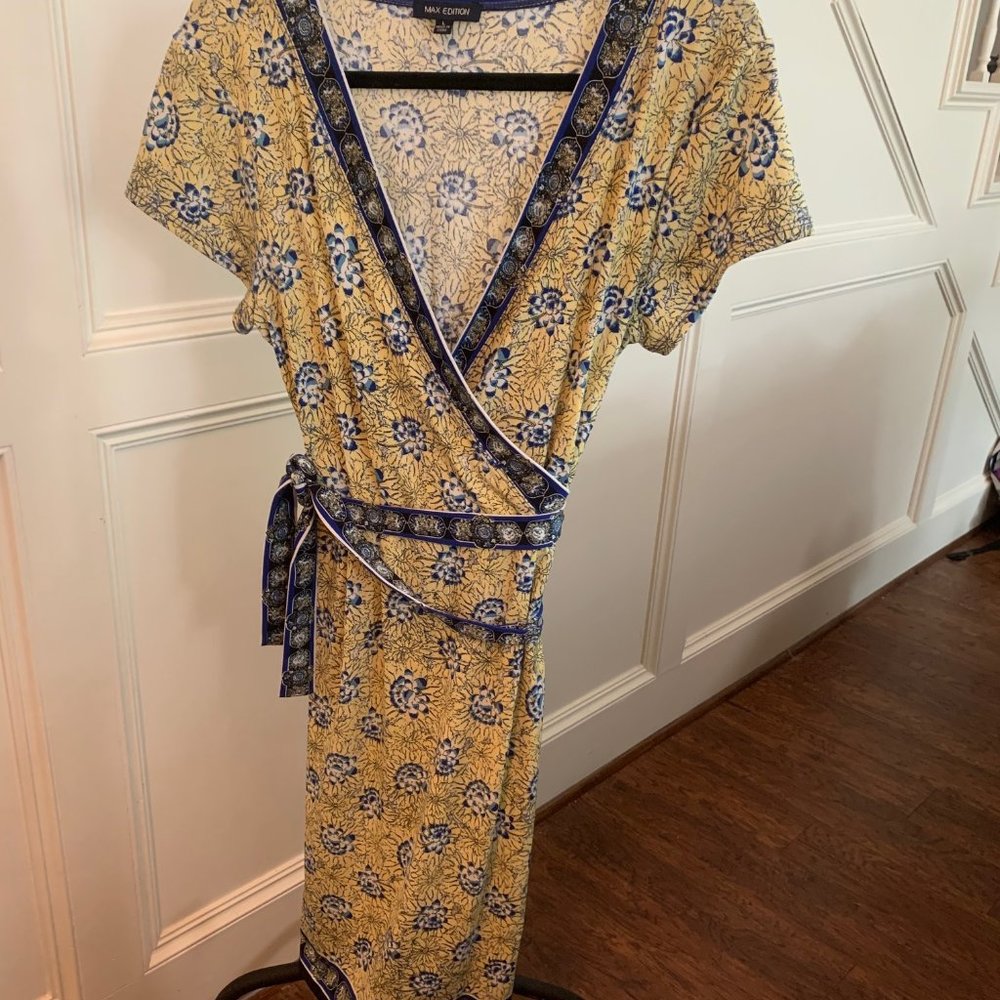 Max Edition Faux Wrap Dress